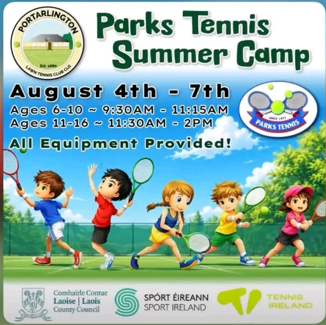 picture of children at a tennis camp